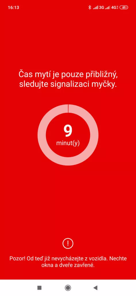 A už běží odpočet automyčky