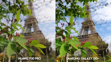 Fototest Huawei P30 Pro vs Samsung Galaxy S10 Plus eiffelovka