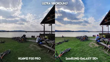 Fototest Huawei P30 Pro vs Samsung Galaxy S10 Plus jezero