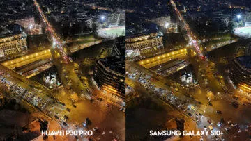 Fototest Huawei P30 Pro vs Samsung Galaxy S10 Plus noční ulice