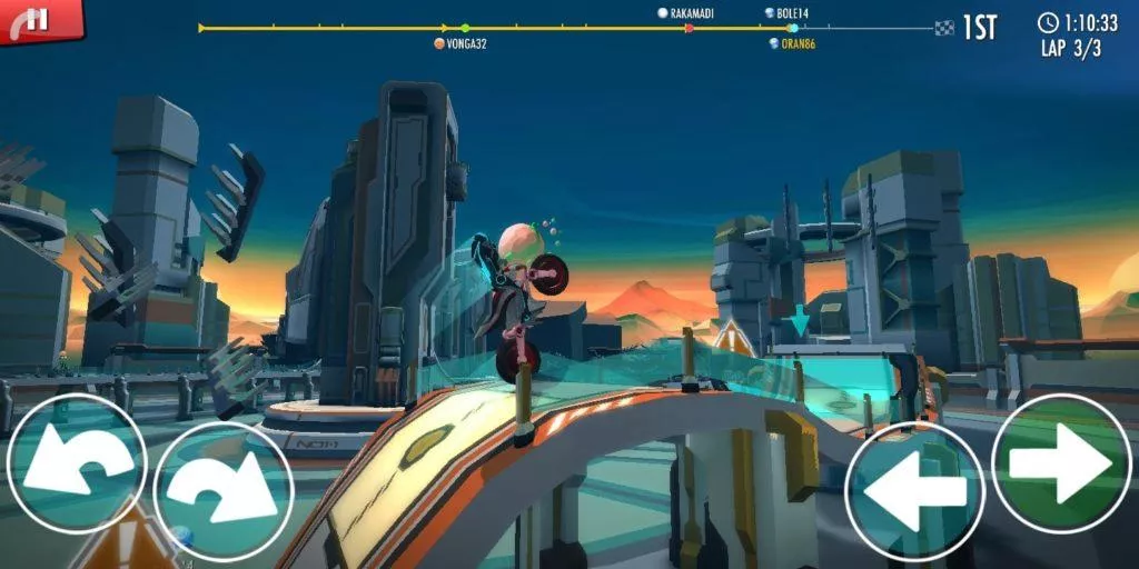 Gravity Rider motorky android hra 07
