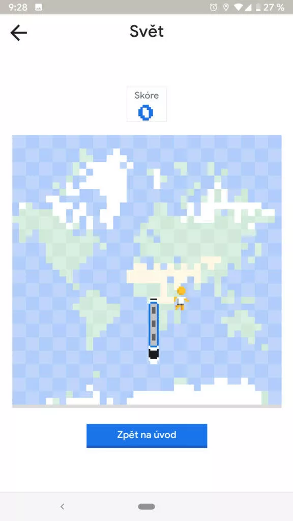 Had v Mapách Google hraní