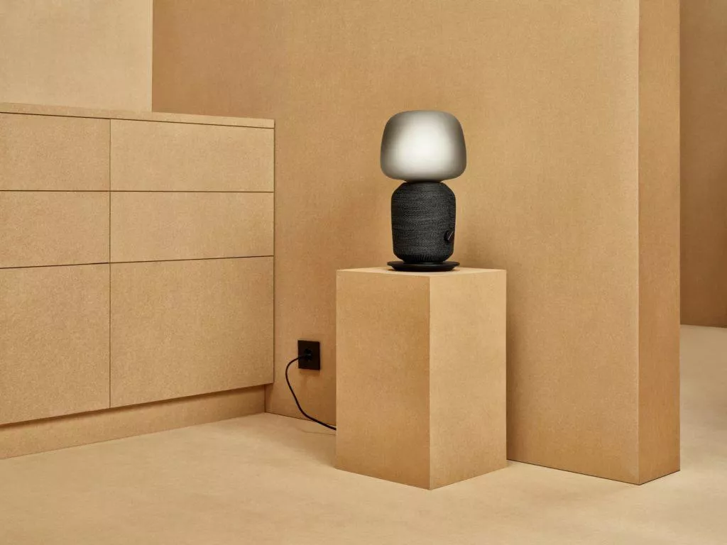 ikea symfonisk stolni lampa
