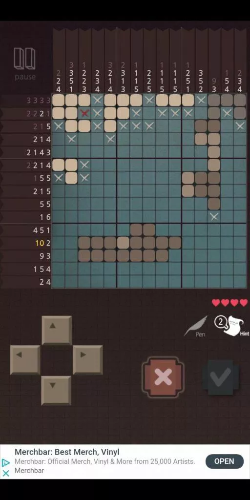 Picross Tale android hra 04