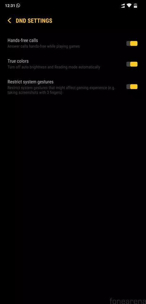 PocoPhone F1 herní režim nastavení