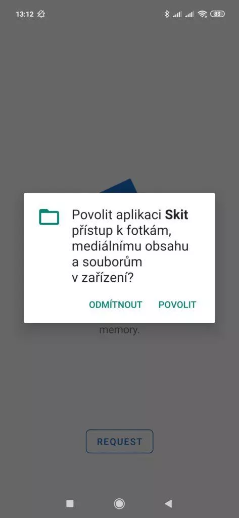 Požadavek na oprávnění