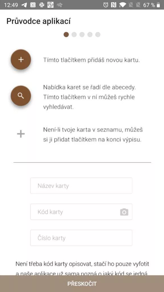 Průvodce aplikací