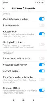 redmi note 7 aplikace fotoaparat nastaveni