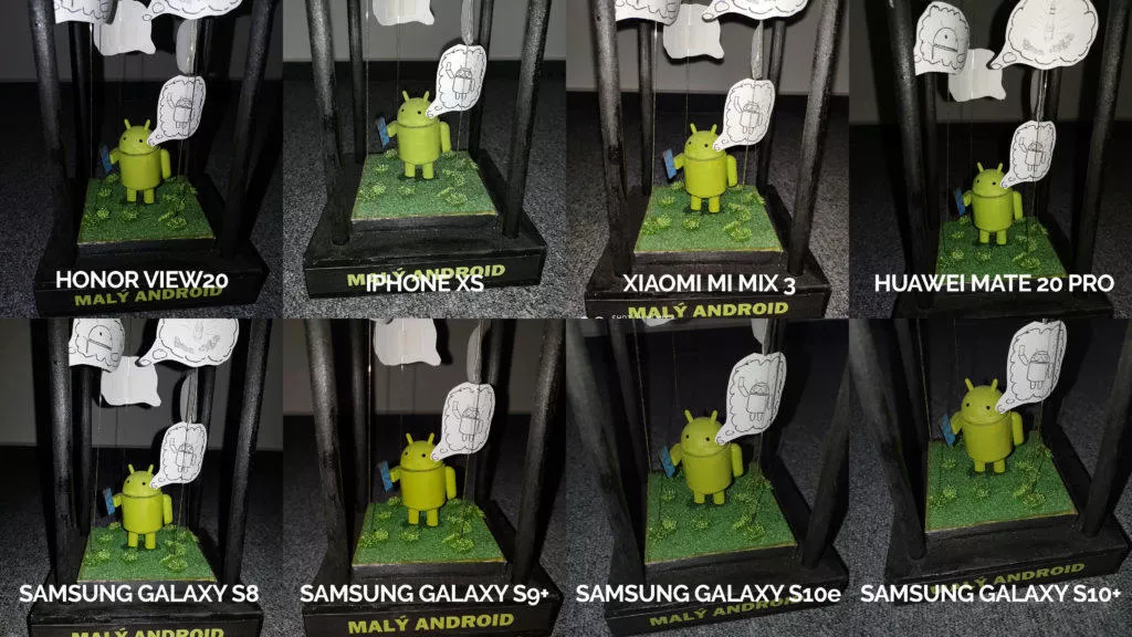 srovnání fotomobilů galaxy s8 s9 s10 mate 20 pro mi mix 3 view 20 iphone xs blesk android postava