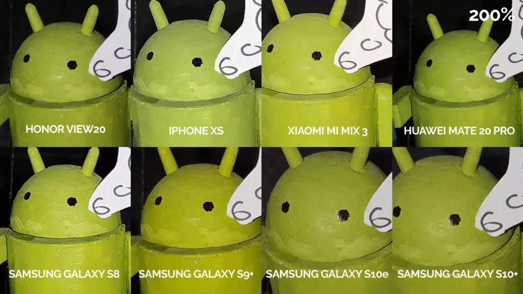 srovnání fotomobilů galaxy s8 s9 s10 mate 20 pro mi mix 3 view 20 iphone xs blesk android postava detail