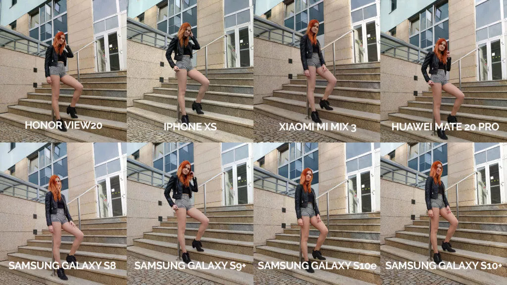 srovnání fotomobilů galaxy s8 s9 s10 mate 20 pro mi mix 3 view 20 iphone xs modelka