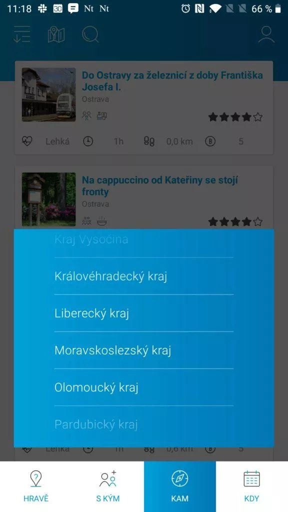 Výběr kraje