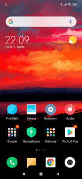 Xiaomi Redmi Note 7 miui domovska obrazovka