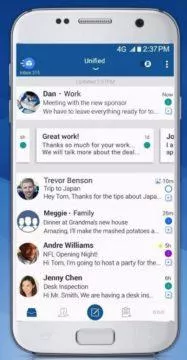 Android - nejlepší emailový klient - BlueMail