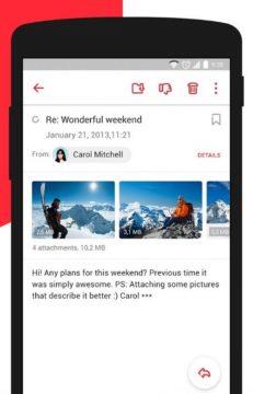 Android - nejlepší emailový klient - MyMail