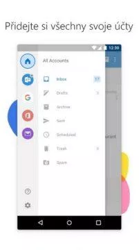Android - emailový klient - Outlook