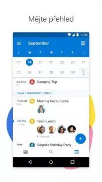 Android - emailový klient - Outlook