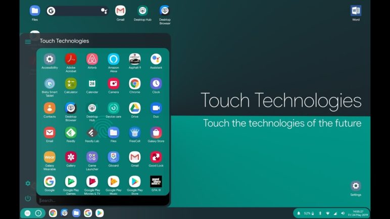 Android Q Desktop Preview - Touch Technologies