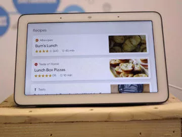 Chytry displej google home hub recenze recepty