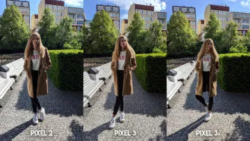 Fofotest Google Pixel 3a vs Google Pixel 3 vs Google Pixel 2 fotomobil modelka