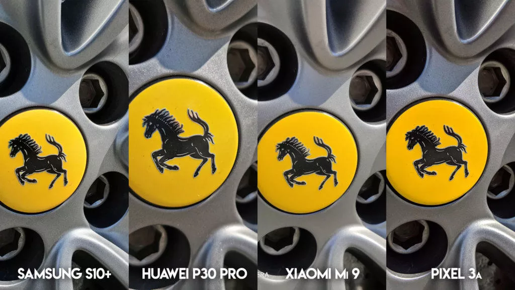 Fototest S10 vs P30 Pro vs Mi 9 vs Pixel 3A ferrari