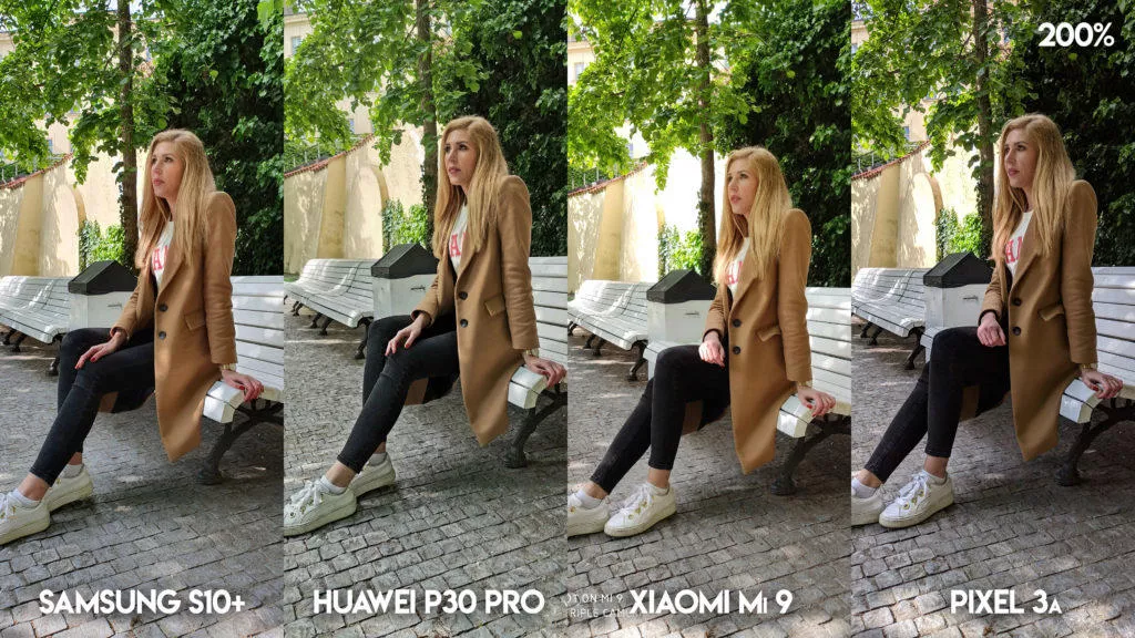Fototest S10 vs P30 Pro vs Mi 9 vs Pixel 3A fotografie modelka
