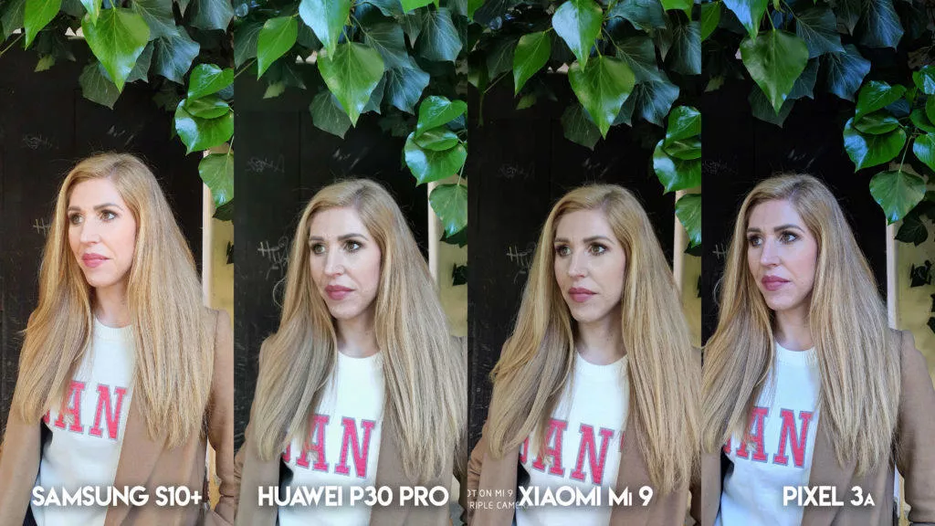 Fototest S10 vs P30 Pro vs Mi 9 vs Pixel 3A modelka portret