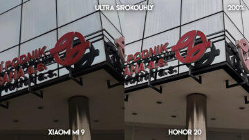 Fototest Xiaomi Mi 9 vs Honor 20 budova dpp detail