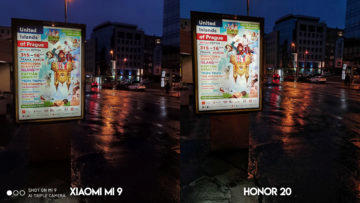 Fototest Xiaomi Mi 9 vs Honor 20 noc