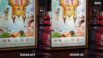 Fototest Xiaomi Mi 9 vs Honor 20 noc detail