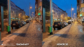 Fototest Xiaomi Mi 9 vs Honor 20 noční ulice