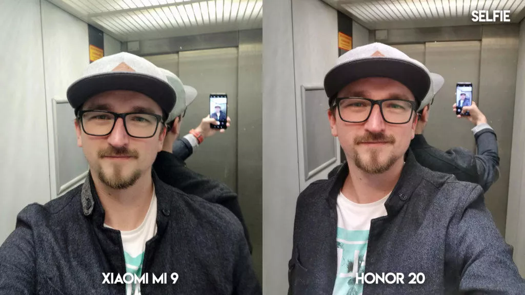 Fototest Xiaomi Mi 9 vs Honor 20 selfie zrcadlo