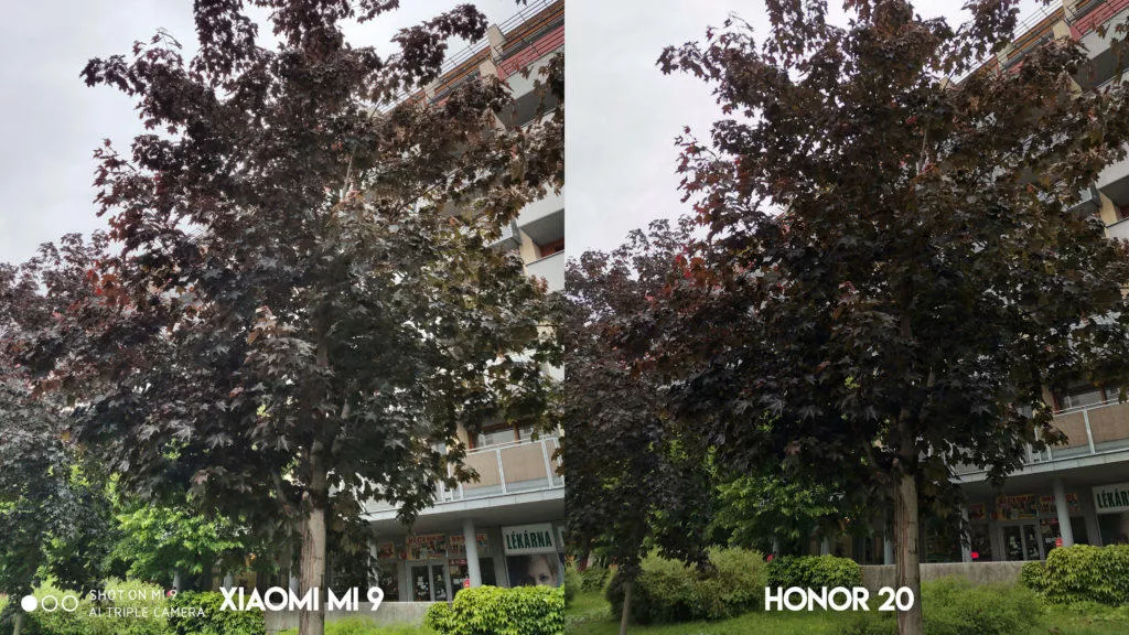 Fototest Xiaomi Mi 9 vs Honor 20 strom