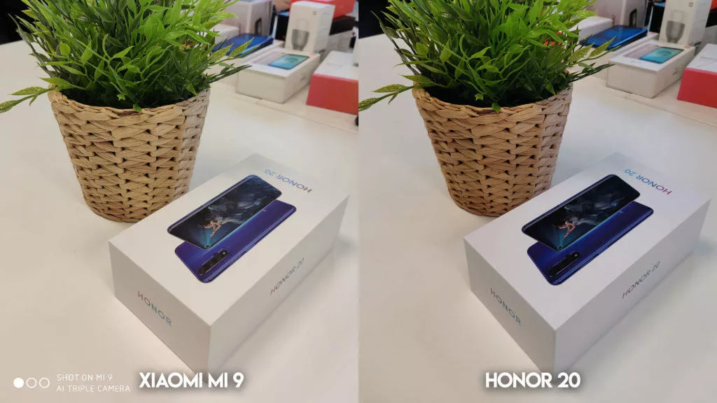 Fototest Xiaomi Mi 9 vs Honor 20 umele osvetleni