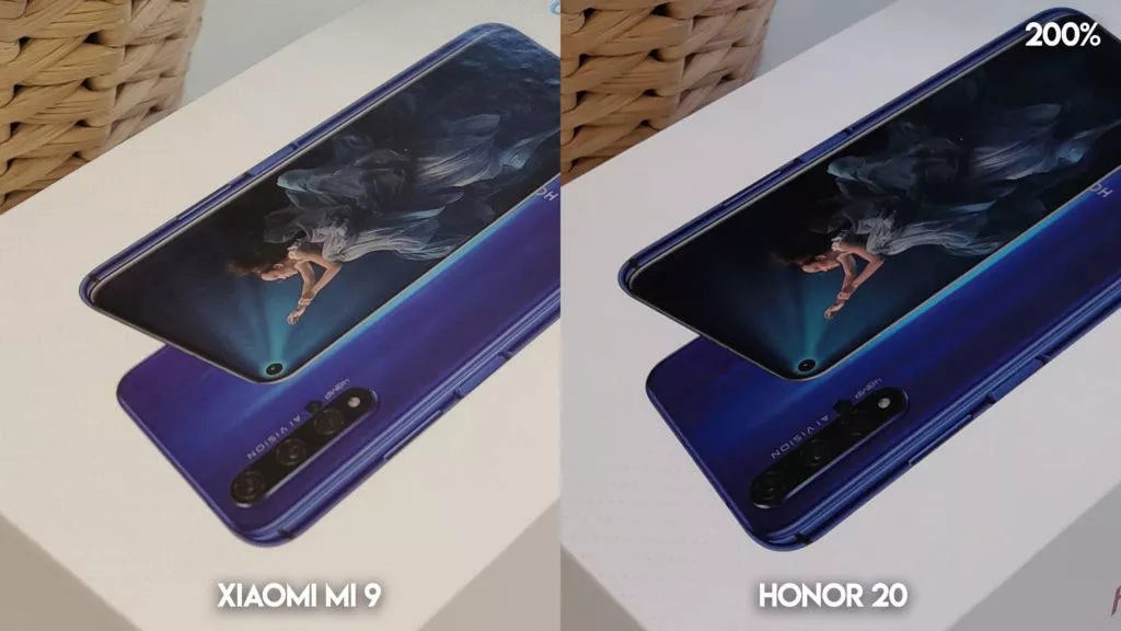 Fototest Xiaomi Mi 9 vs Honor 20 umele osvetleni detail