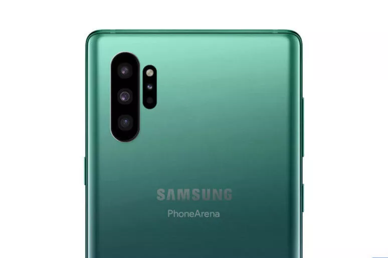 odlišný design samsung galaxy note 10