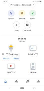 Google Chromecast 3 home app zařízení