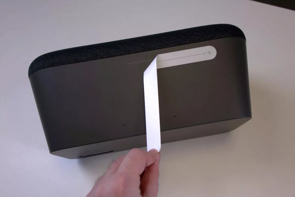 Google Home Max nalepka