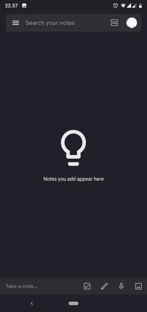 google keep tmavy rezim 3