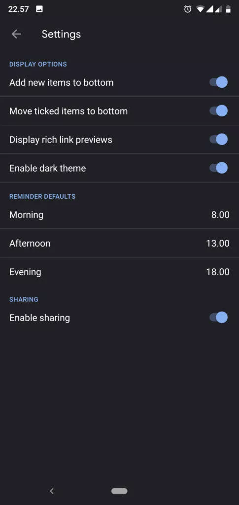 google keep tmavy rezim 5