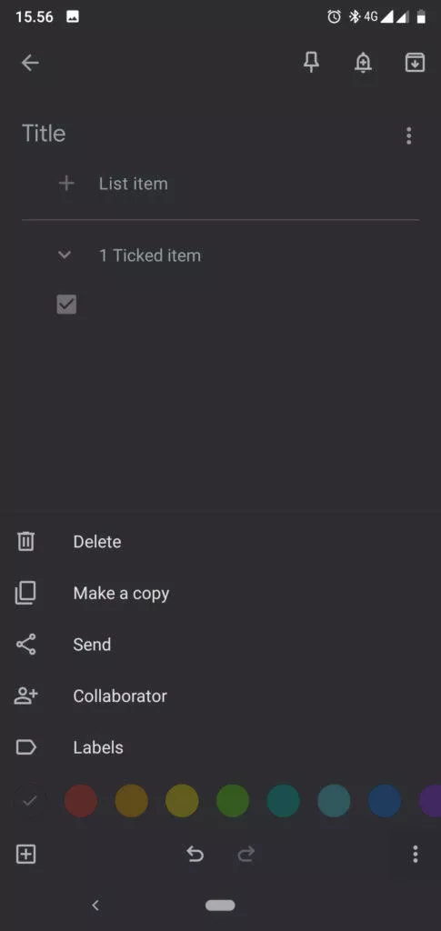 google keep tmavy rezim 6