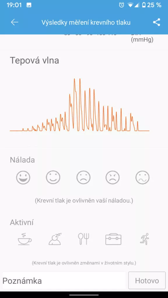 ihealth aplikace tepova vlna