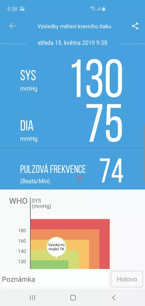 ihealth aplikace tlak