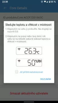 ihealth core parovani s telefonem dokončeno