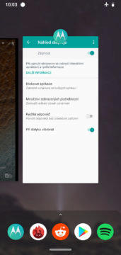 Moto G7 Power system Android posledni aplikace