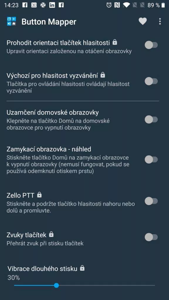 Možnosti nastavení