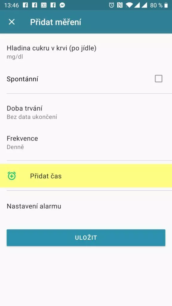 Nastavení měření