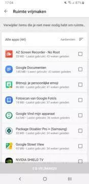 obchod google odinstalace nepoužíváných aplikaci