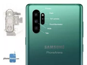 samsung galaxy note 10 zadni strana render