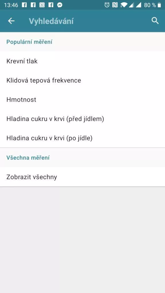 Sekce měření